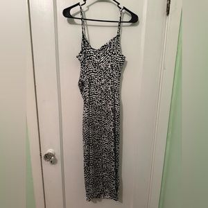 Isalis Animal Print Dress (Black / White)